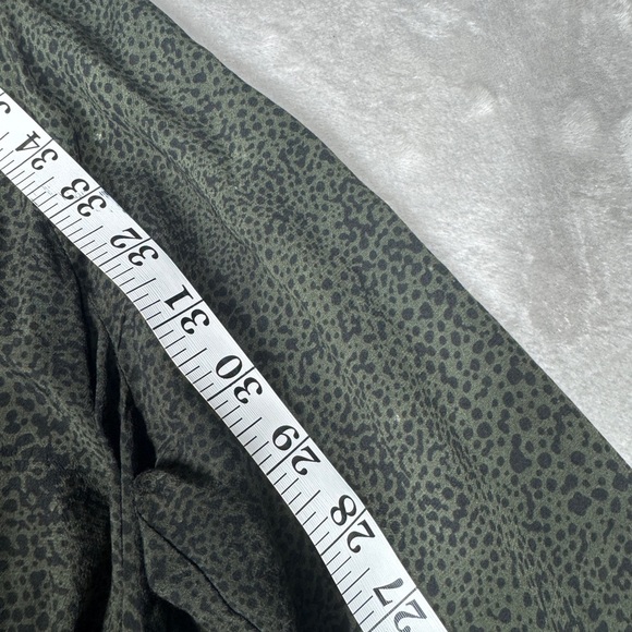 Rails Jasmine Olive Speckled Tiered Button Front Mini Boho Green Dress Size XS - Picture 6 of 16